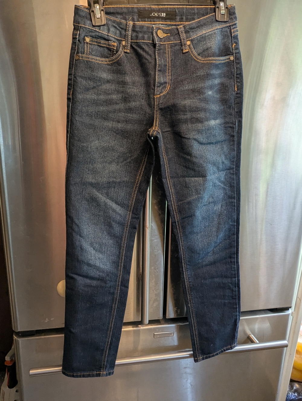 Girls  Joes Jeans Soft Dark Wash Cotton Poly Straight Leg Sz 12 26x 27"